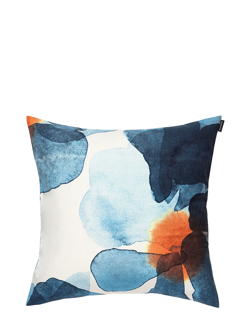 Marimekko Home - VALSSI CUSHION COVER 50X50CM - kissenbezüge - white, dk.blue, orange - 0
