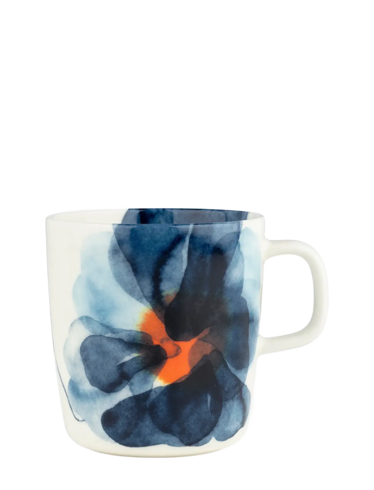 Marimekko Home VALSSI MUG 4DL - Marimekko Home - WHITE, BLUE, ORANGE / blue