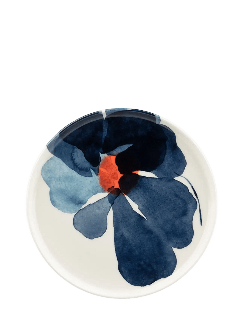 Marimekko Home - VALSSI PLATE 20CM - frühstücksteller - white, blue, orange - 0