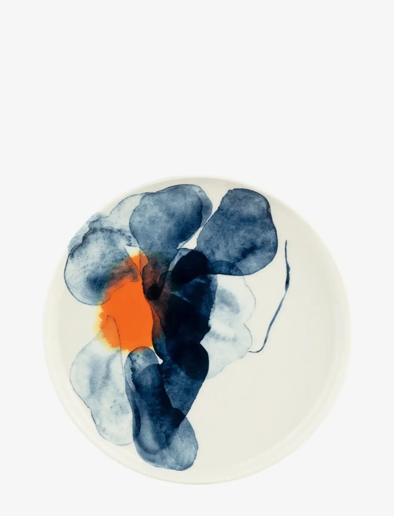 Marimekko Home - VALSSI PLATE 25CM - speiseteller - white, blue, orange - 0