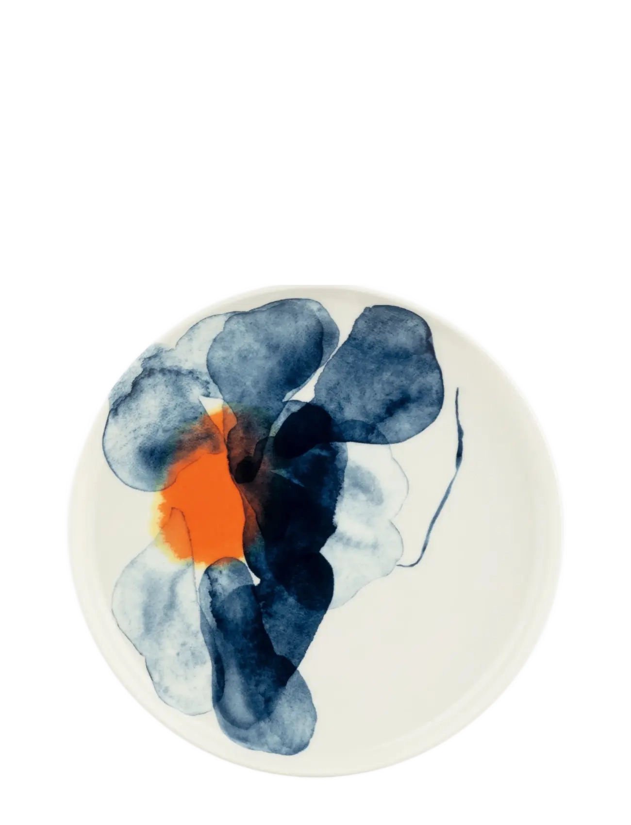 Marimekko Home VALSSI PLATE 25CM - Neuheiten - WHITE, BLUE, ORANGE / blue