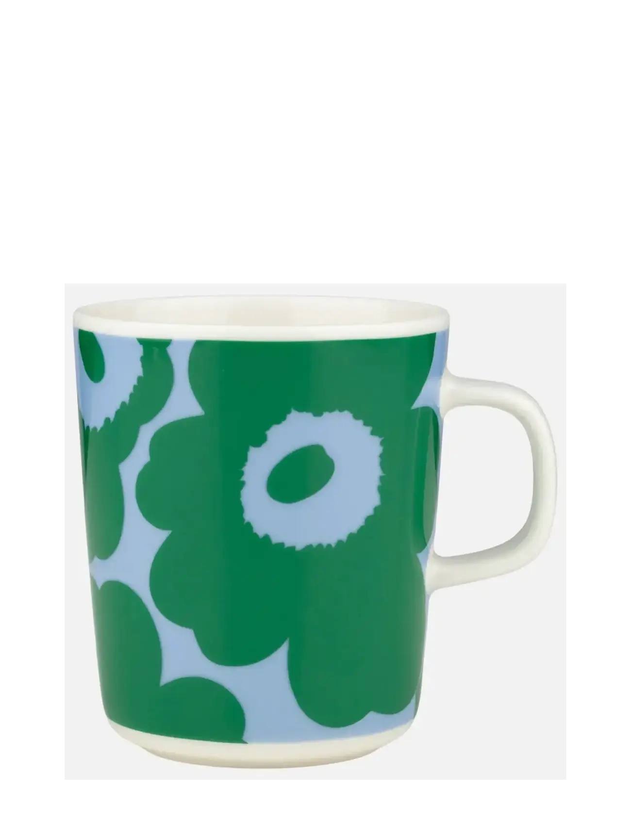 Marimekko Home UNIKKO MUG 2,5DL - Kaffekopper - WHITE, GREEN, LT.BLUE / green