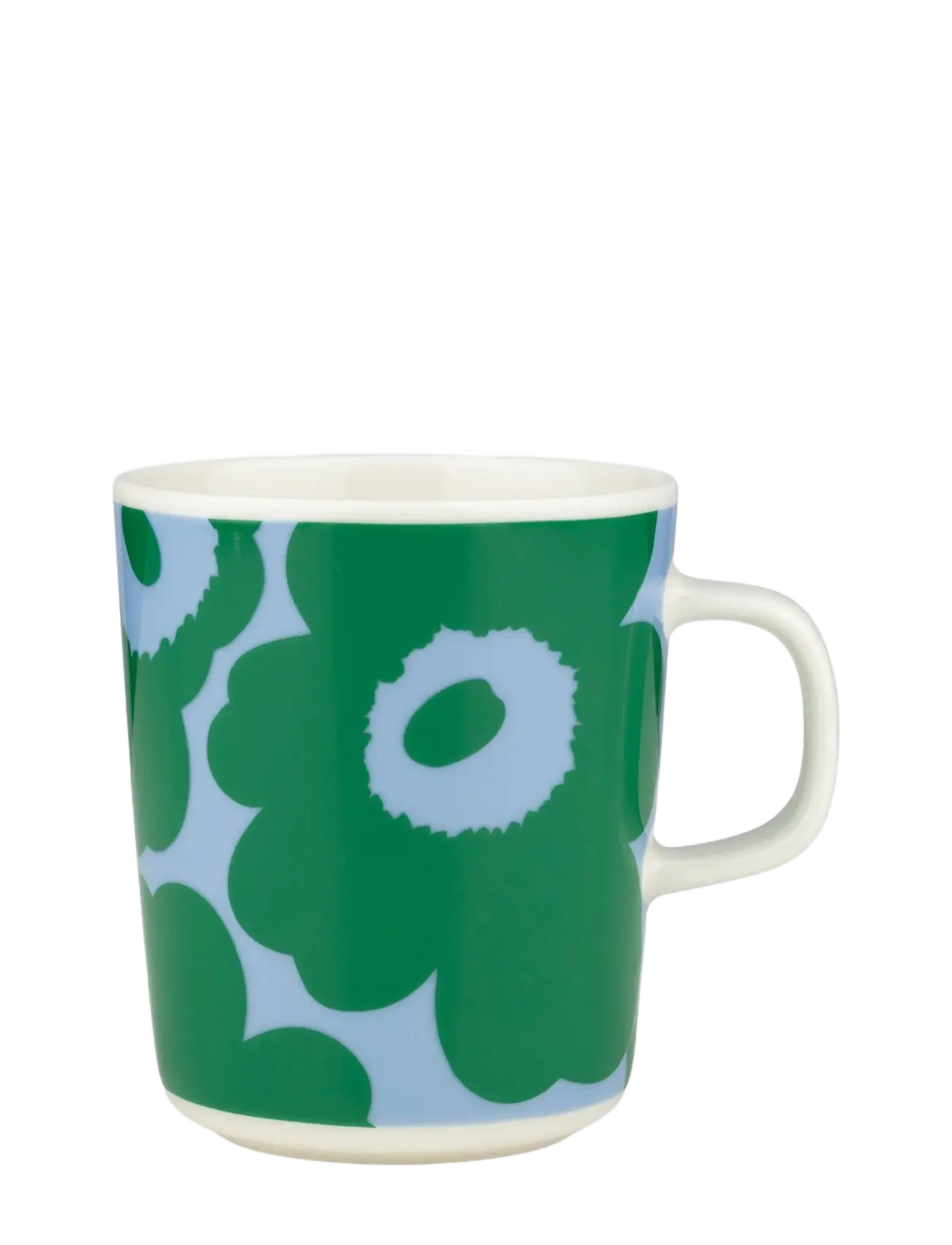 Marimekko Home UNIKKO MUG 2,5DL - Krus & Kopper - WHITE, GREEN, LT.BLUE / green
