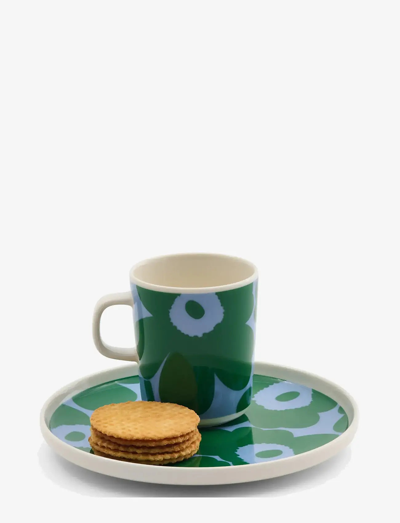Marimekko Home - UNIKKO MUG 2,5DL - kaffetassen - white, green, lt.blue - 1
