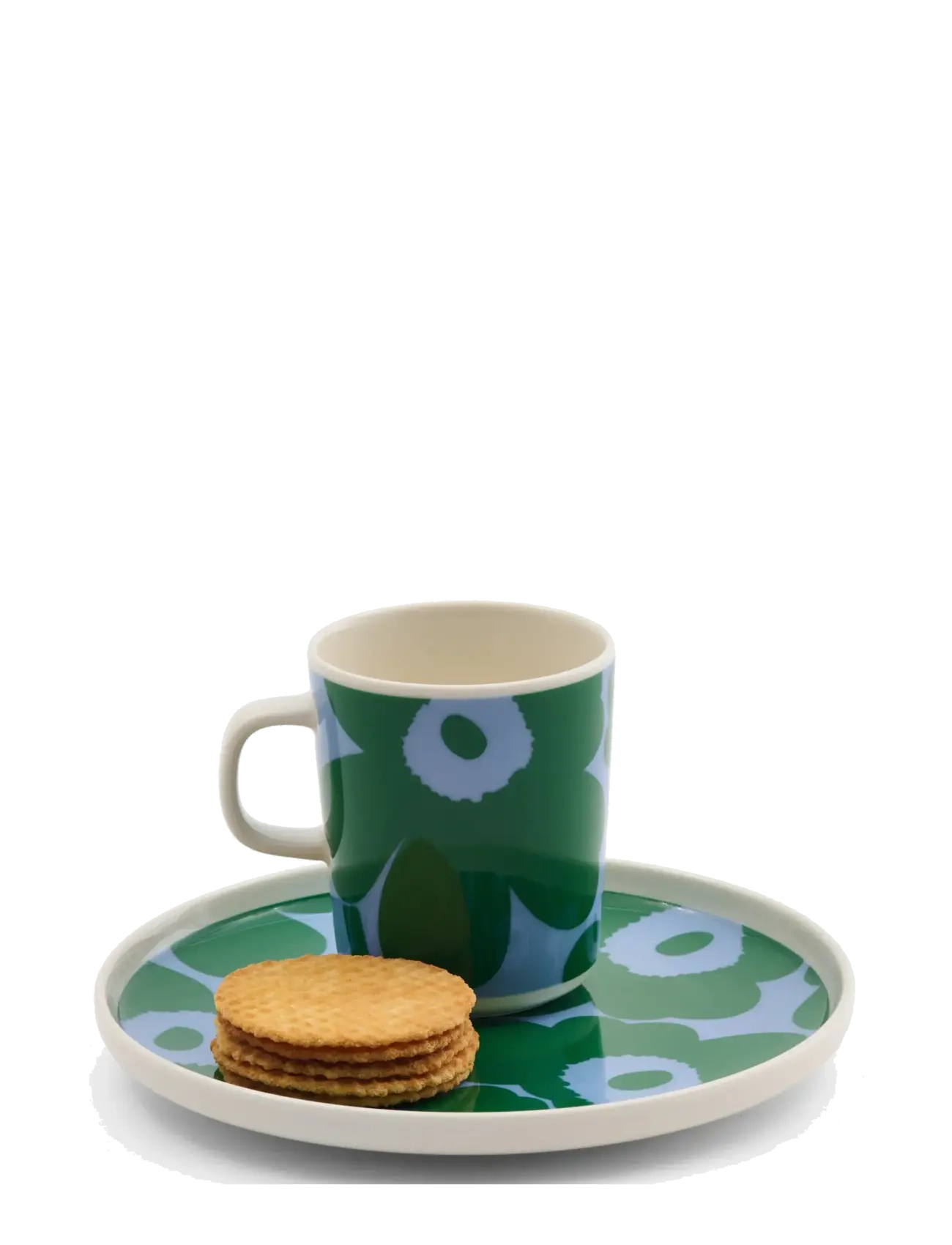 Marimekko Home - UNIKKO MUG 2,5DL - kaffekopper - white, green, lt.blue - 1