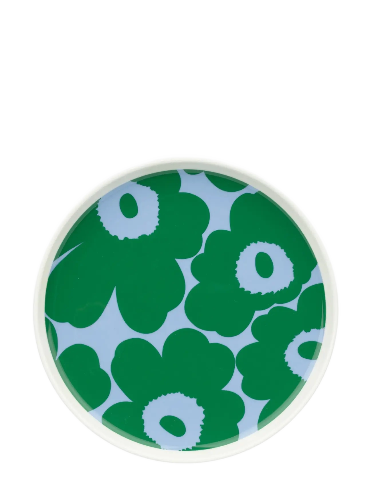 Marimekko Home UNIKKO PLATE 20CM - Marimekko Home - WHITE, GREEN, LT.BLUE / green