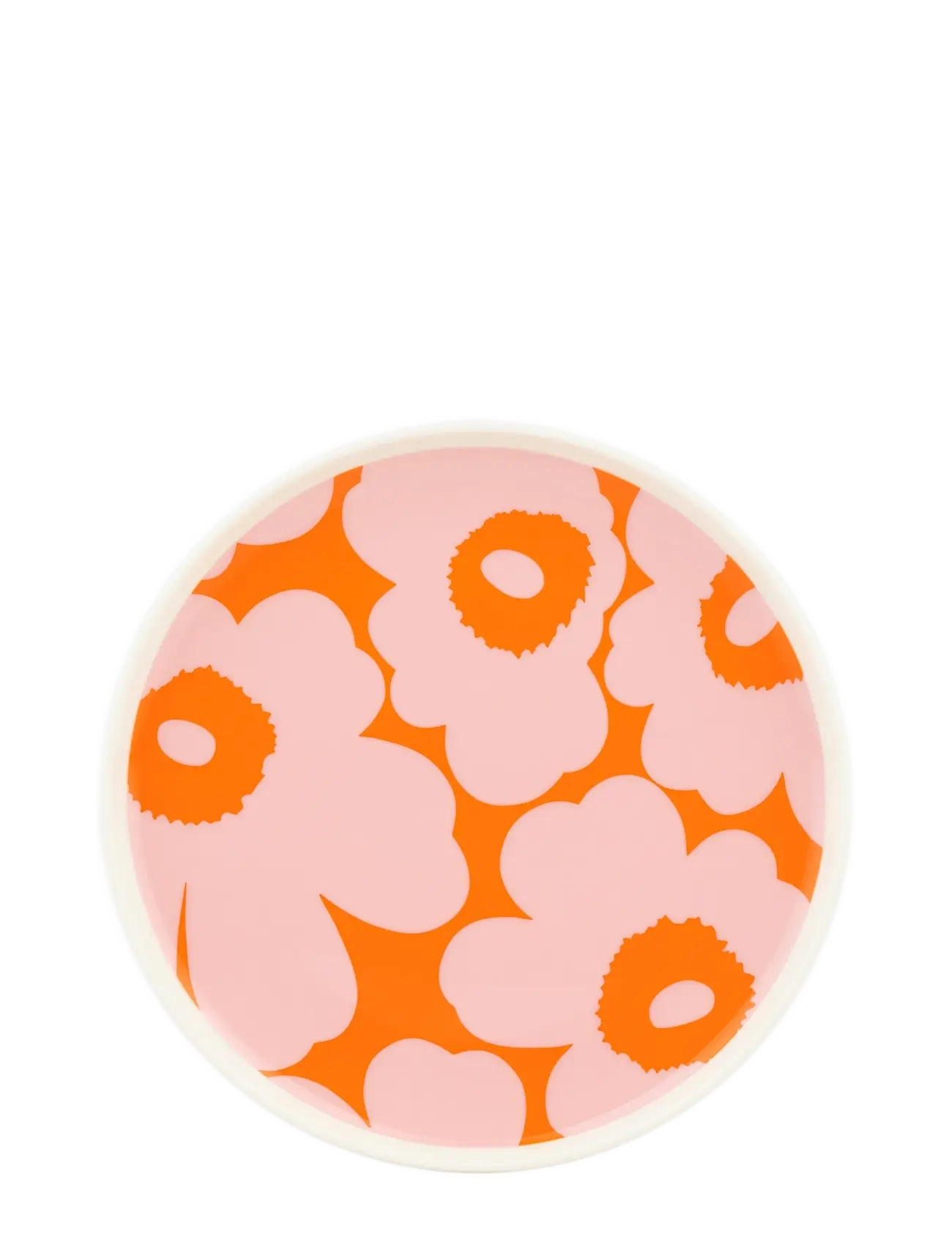 Marimekko Home UNIKKO PLATE 20CM - Marimekko Home - WHITE, PINK, ORANGE / orange