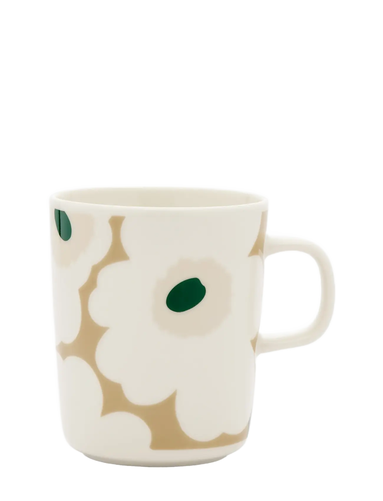 Marimekko Home Unikko Mug 2,5Dl, Coffee Kop, Beige, Str: 8X 9.5CM