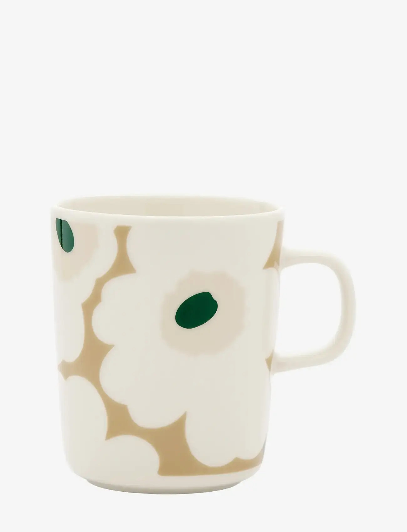 Marimekko Home - UNIKKO MUG 2,5DL - teetassid - white, beige, lt.sand, d.green - 0