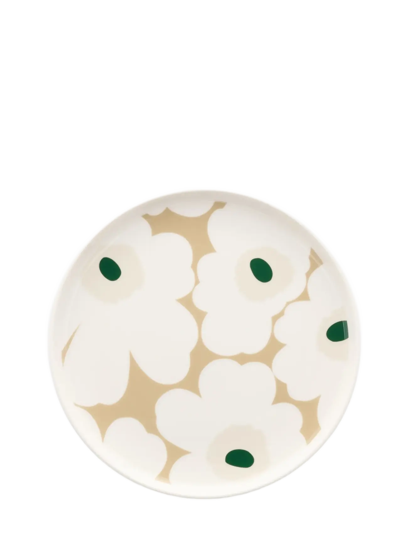 Marimekko Home Unikko Plate 20Cm, 20 cm, Plates, Weiß - Small Homeware