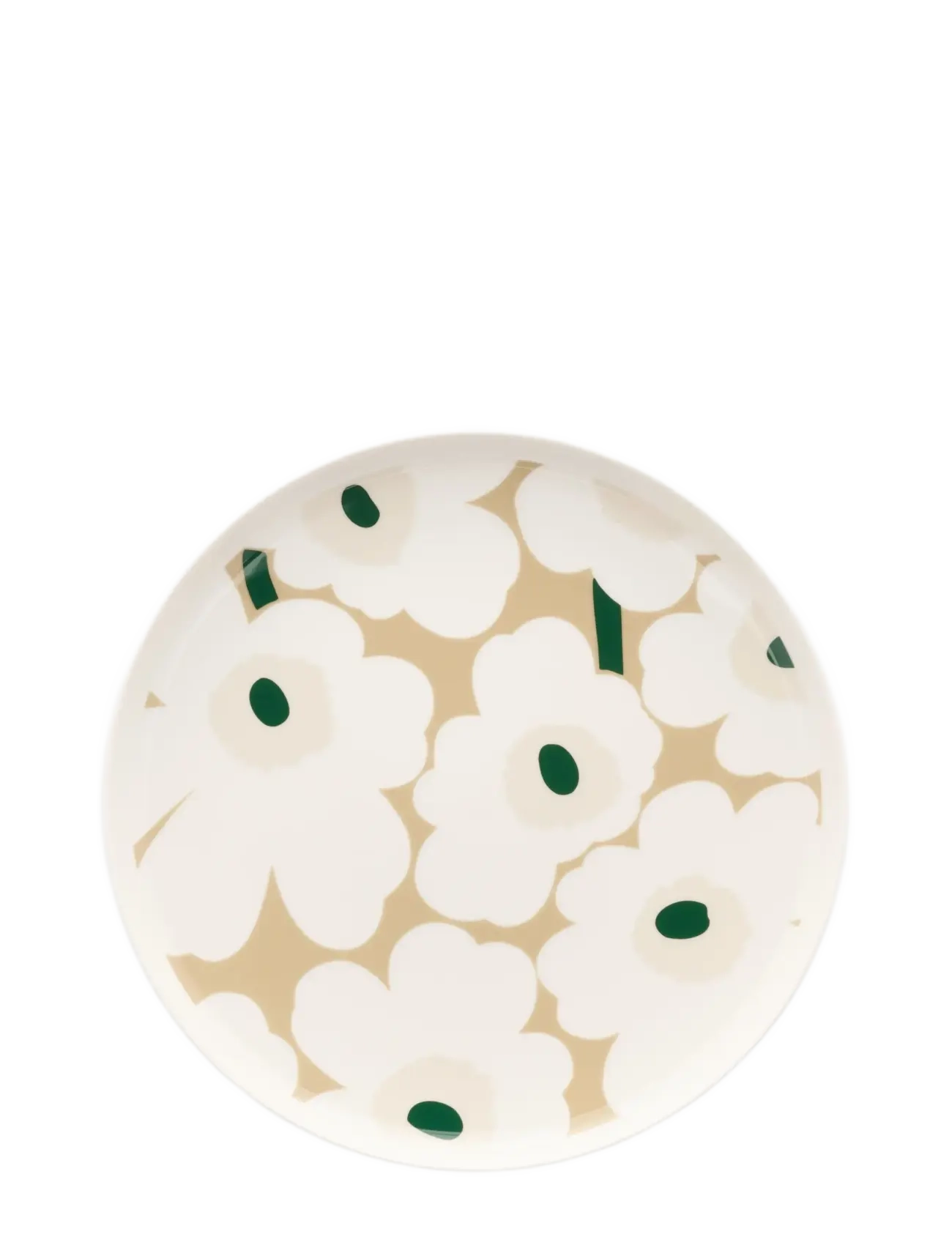 Marimekko Home Unikko Plate 25Cm, 25 cm, Plates, Weiß - Dinner Homeware