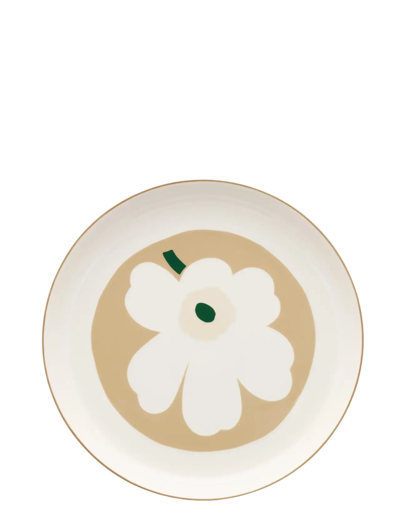 Marimekko Home UNIKKO SERVING DISH 32CM - Visa allt - WHITE, BEIGE, LT.SAND, D.GREEN / white