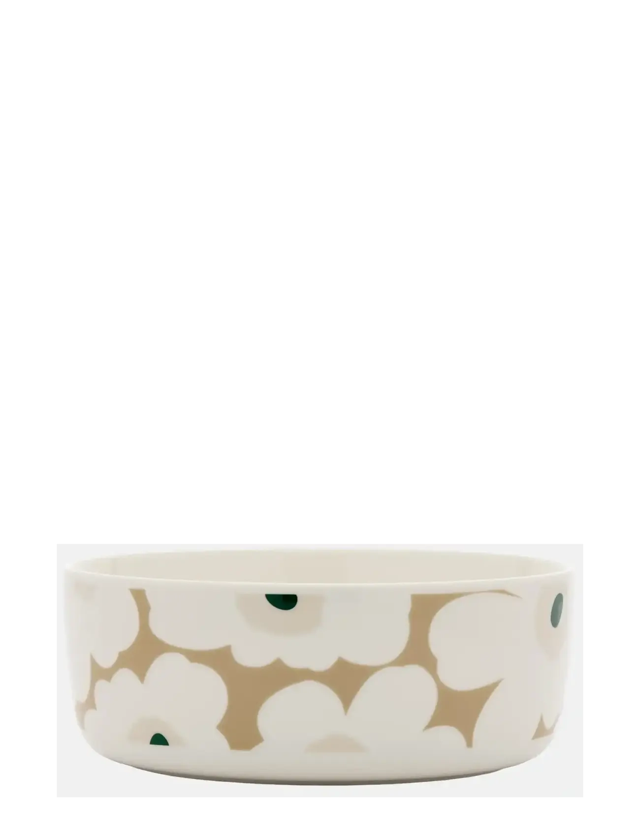 Marimekko Home Unikko Serving Bowl 1,5L, Serving Skål, Hvid, Str: 20X 8CM