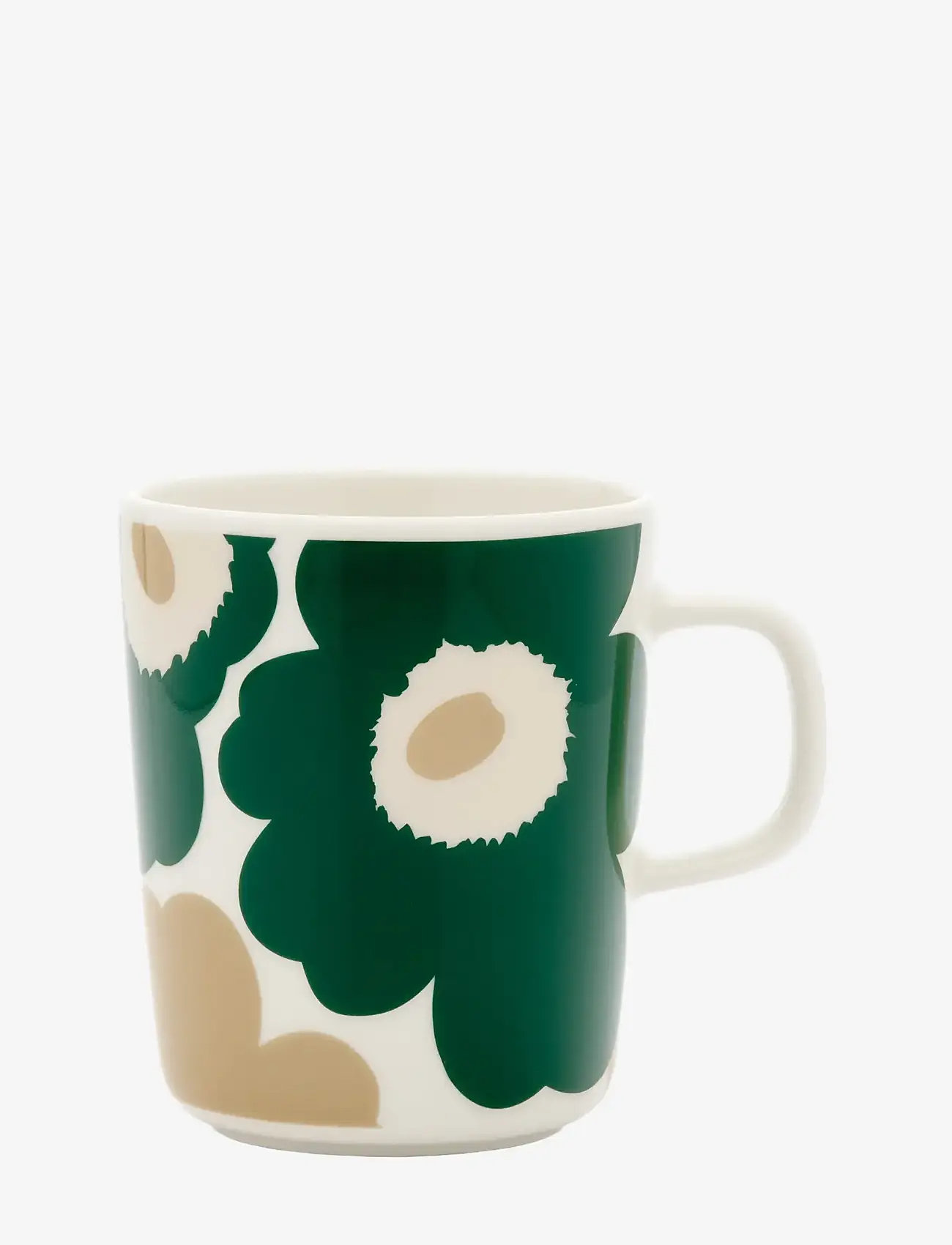 Marimekko Home - UNIKKO MUG 2,5DL - tekopper - white, d.green, beige, lt.sand - 0