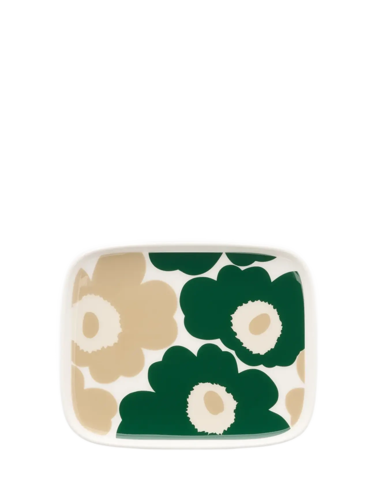 Marimekko Home Unikko Plate 12X15Cm, 12X 15 cm, Plates, Weiß - Small Homeware