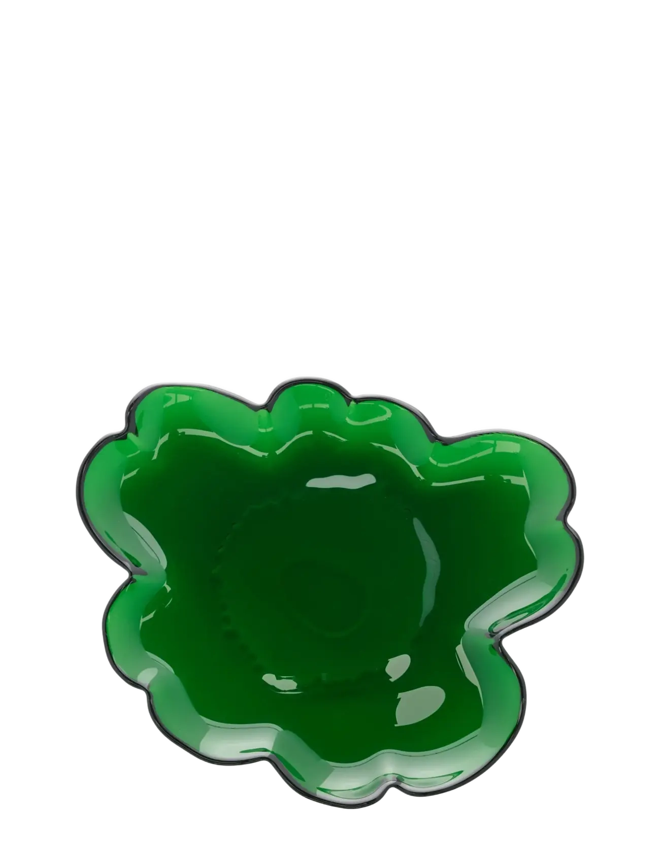 Marimekko Home Unikko Glass Plate 20Cm, 20 cm, Plates, Grün - Small Homeware