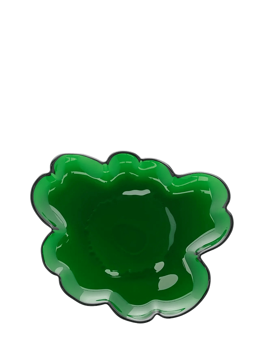 Marimekko Home - UNIKKO GLASS PLATE 20CM - väikesed taldrikud - green - 0
