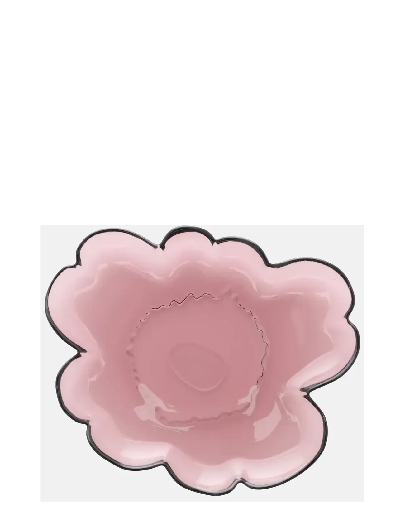 Marimekko Home Unikko Glass Plate 20Cm, 20 cm, Plates, Rosa - Small Homeware
