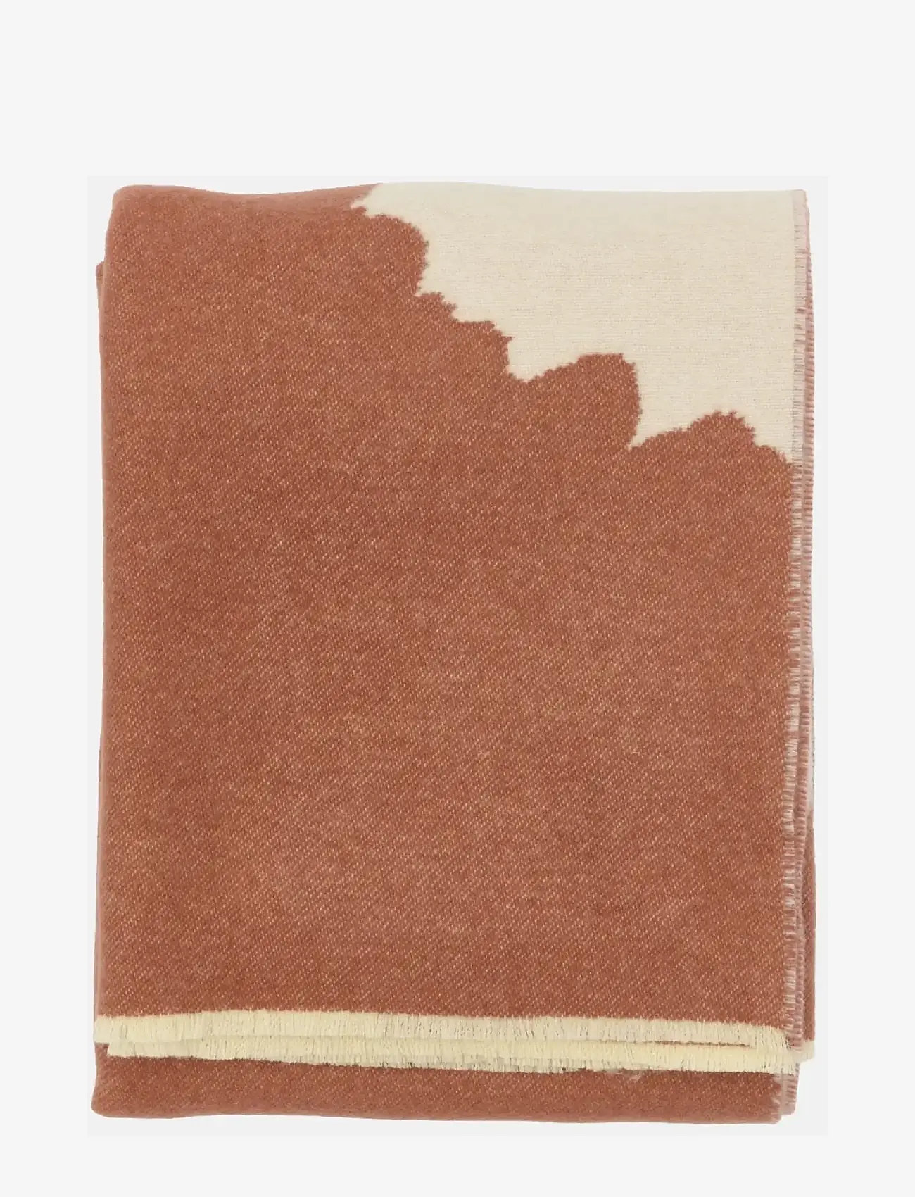 Marimekko Home - ISO UNIKKO THROW 130X170CM - udendørstekstiler - off white, chestnut - 0