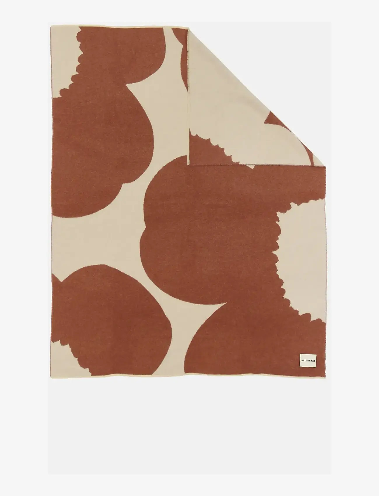 Marimekko Home - ISO UNIKKO THROW 130X170CM - udendørstekstiler - off white, chestnut - 1