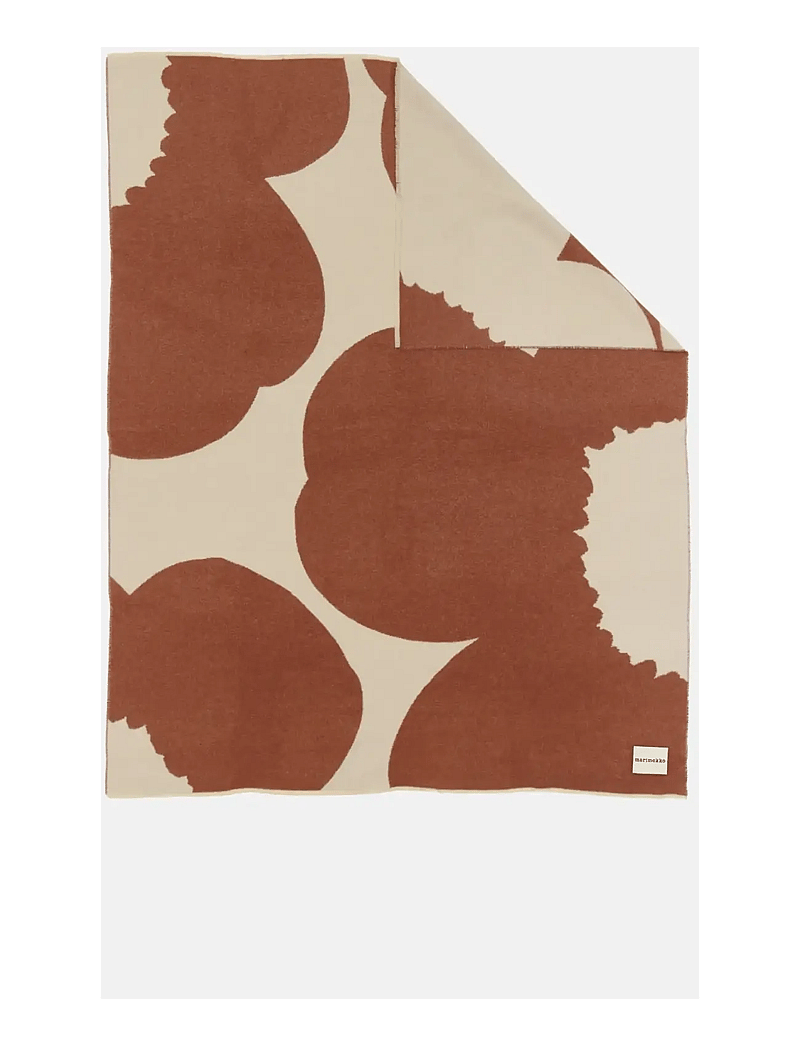 Marimekko Home - ISO UNIKKO THROW 130X170CM - tekstiilid välitingimustes - off white, chestnut - 1