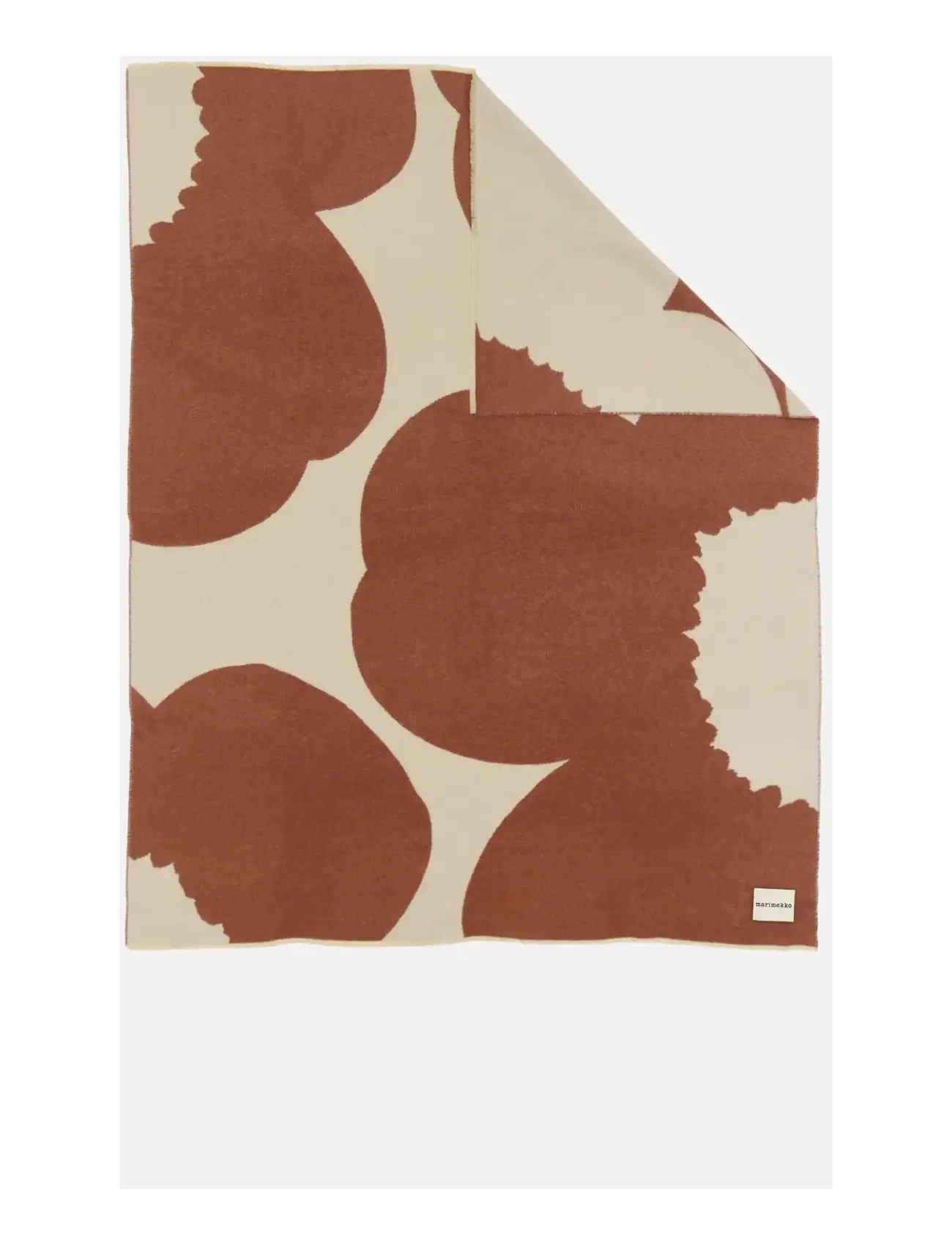 Marimekko Home - ISO UNIKKO THROW 130X170CM - textilien für den außenbereich - off white, chestnut - 1