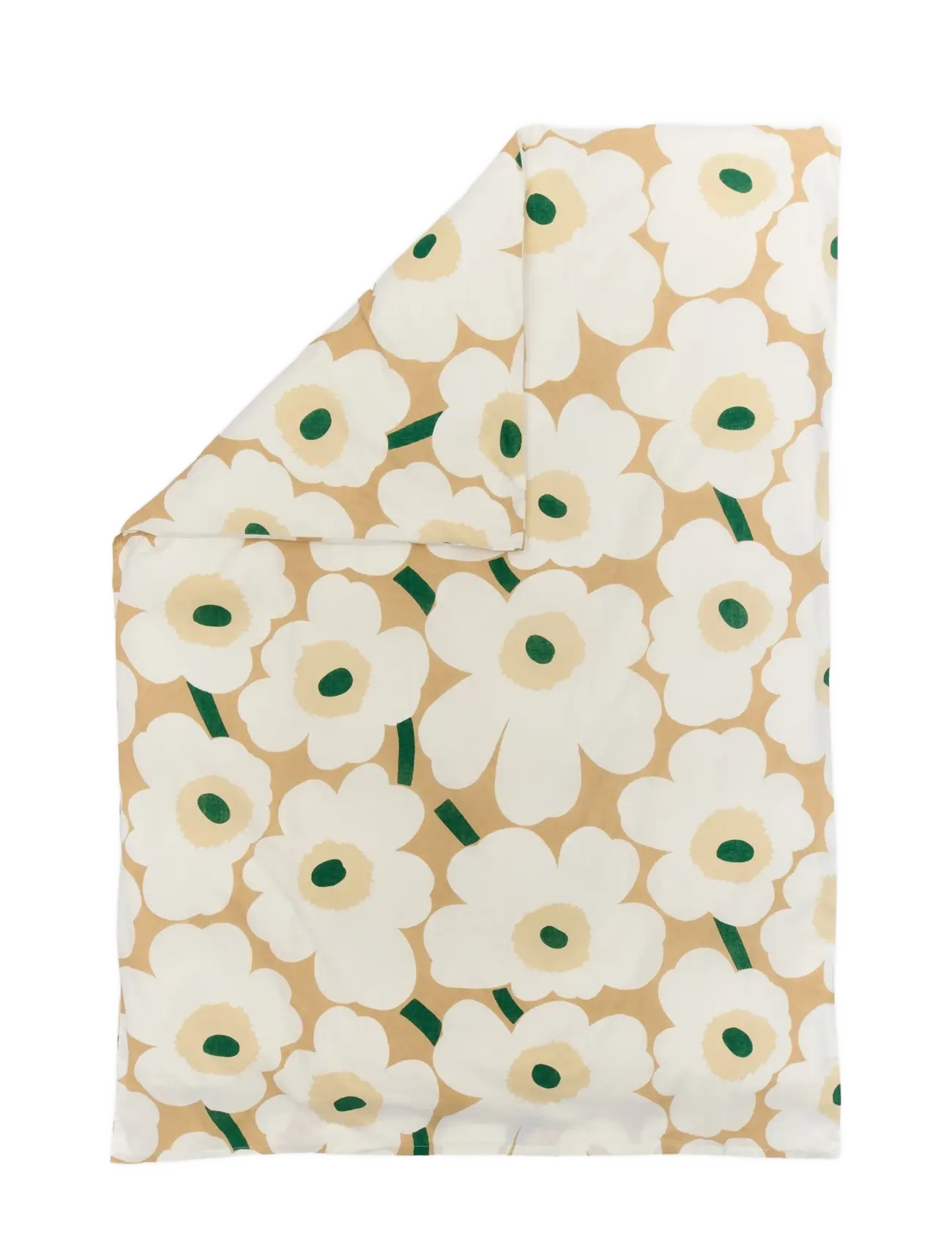 Marimekko Home UNIKKO DC 150X210CM - Tekikotid - SAND, OFF WHITE, HAY, EMERALD / beige