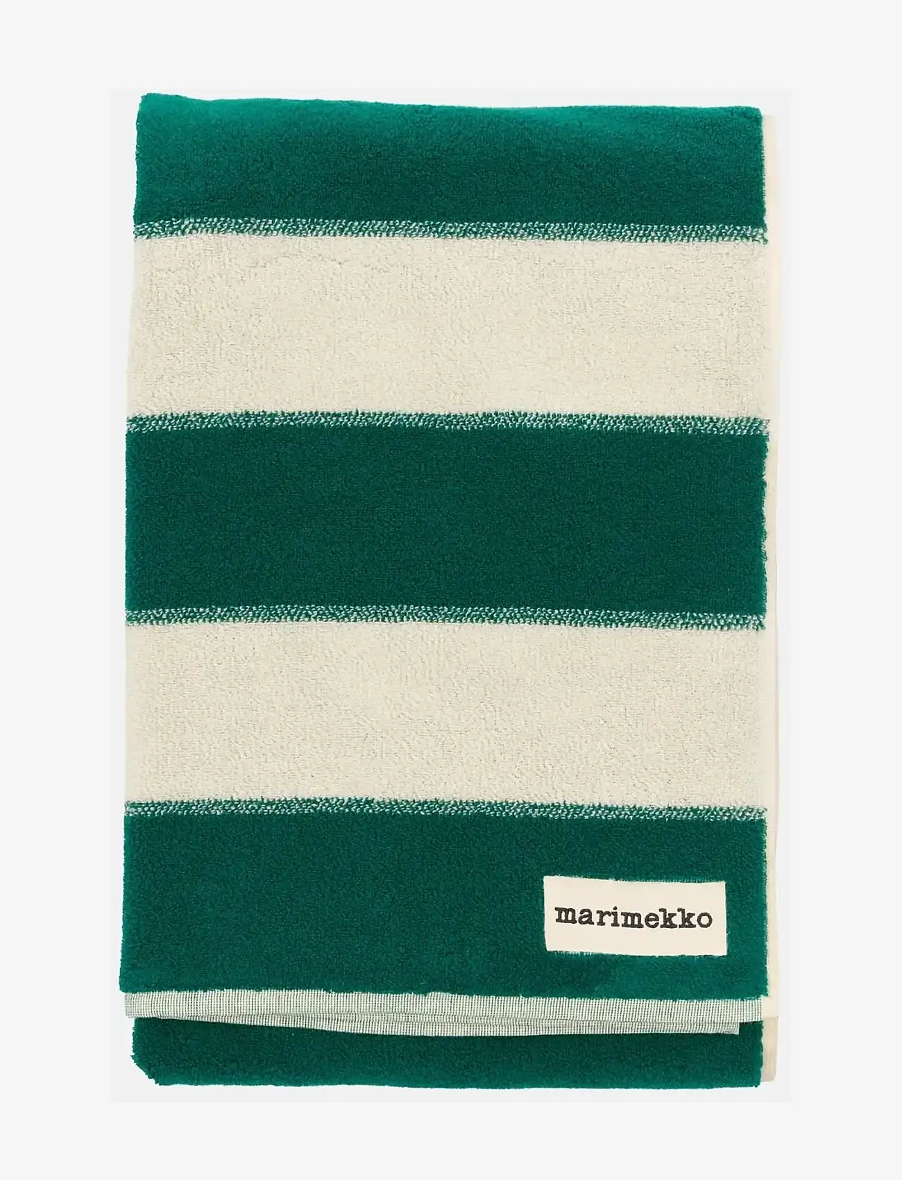 Marimekko Home - GALLERIA BATH TOWEL 100X160CM - badehåndklæder - emerald, melon - 0