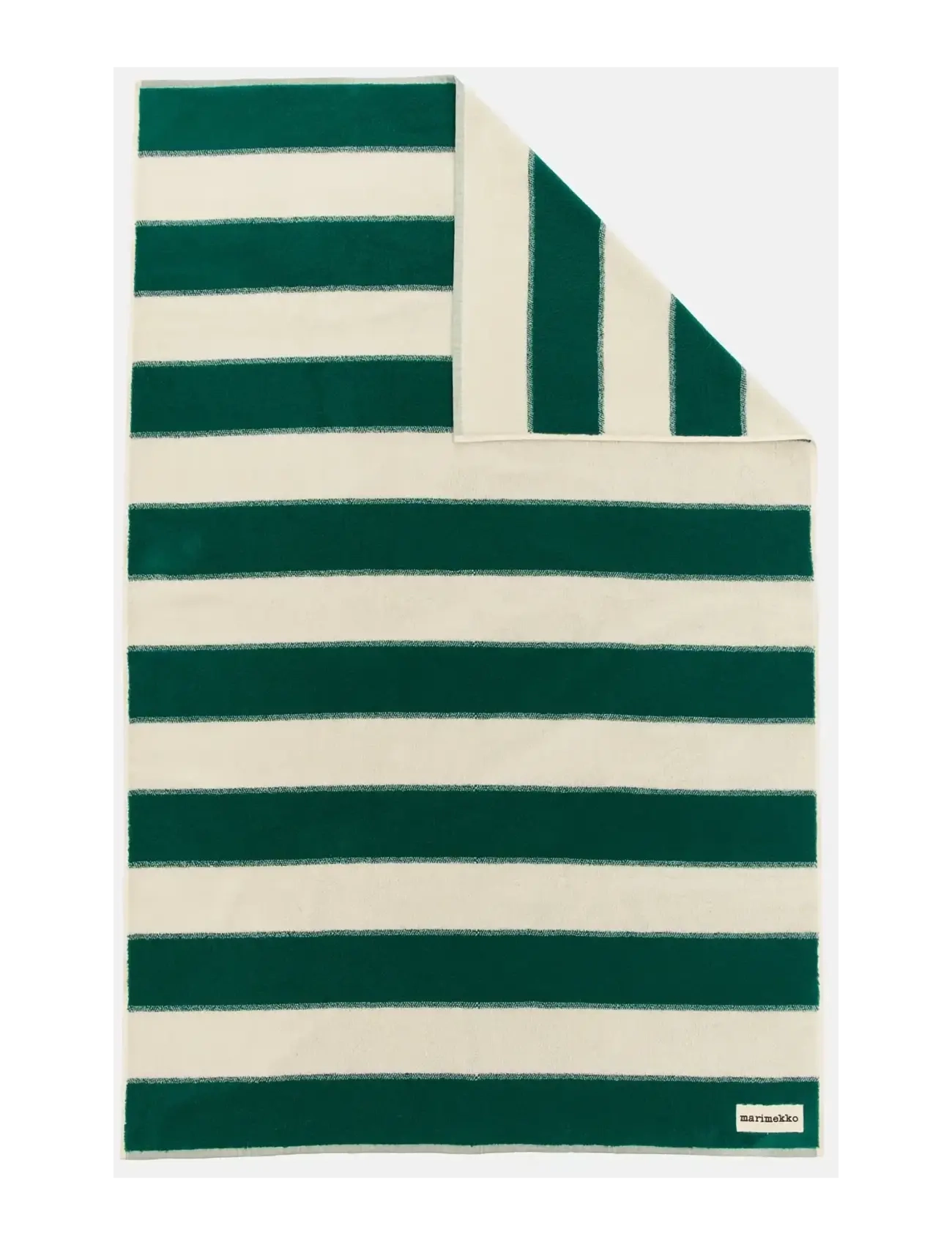 Marimekko Home - GALLERIA BATH TOWEL 100X160CM - bath towels - emerald, melon - 1