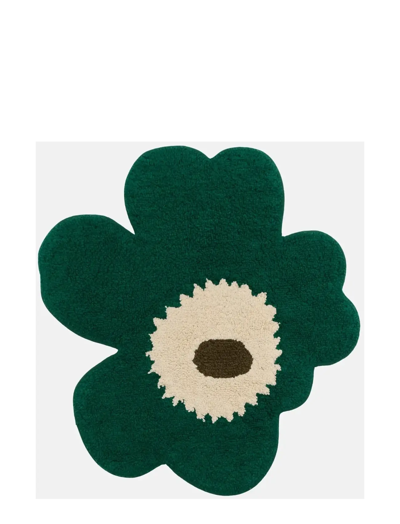 Marimekko Home Unikko Bath Mat 73X74cm, 73X 74 cm, Green, Tæpper > Badetæpper, Unisex