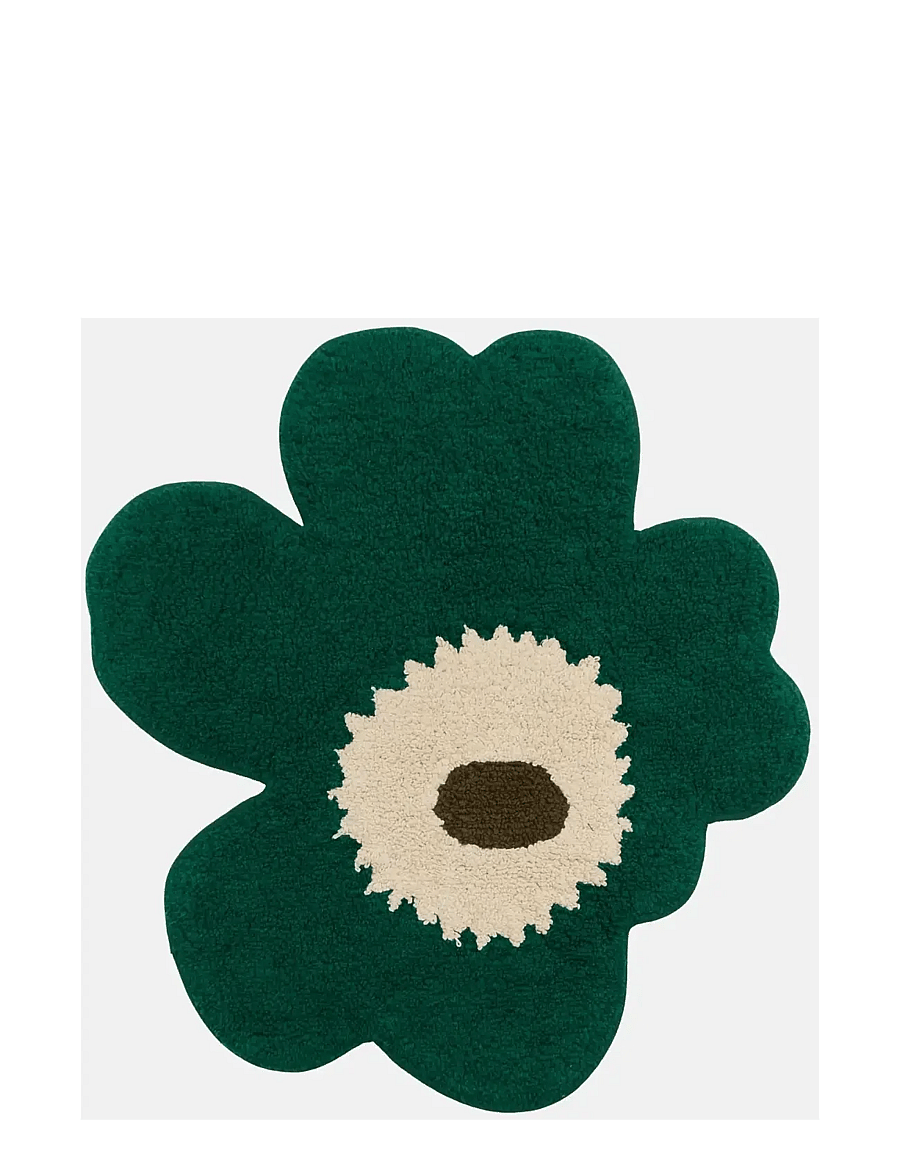 Marimekko Home - UNIKKO BATH MAT 73X74CM - emerald, off white, mole - 0