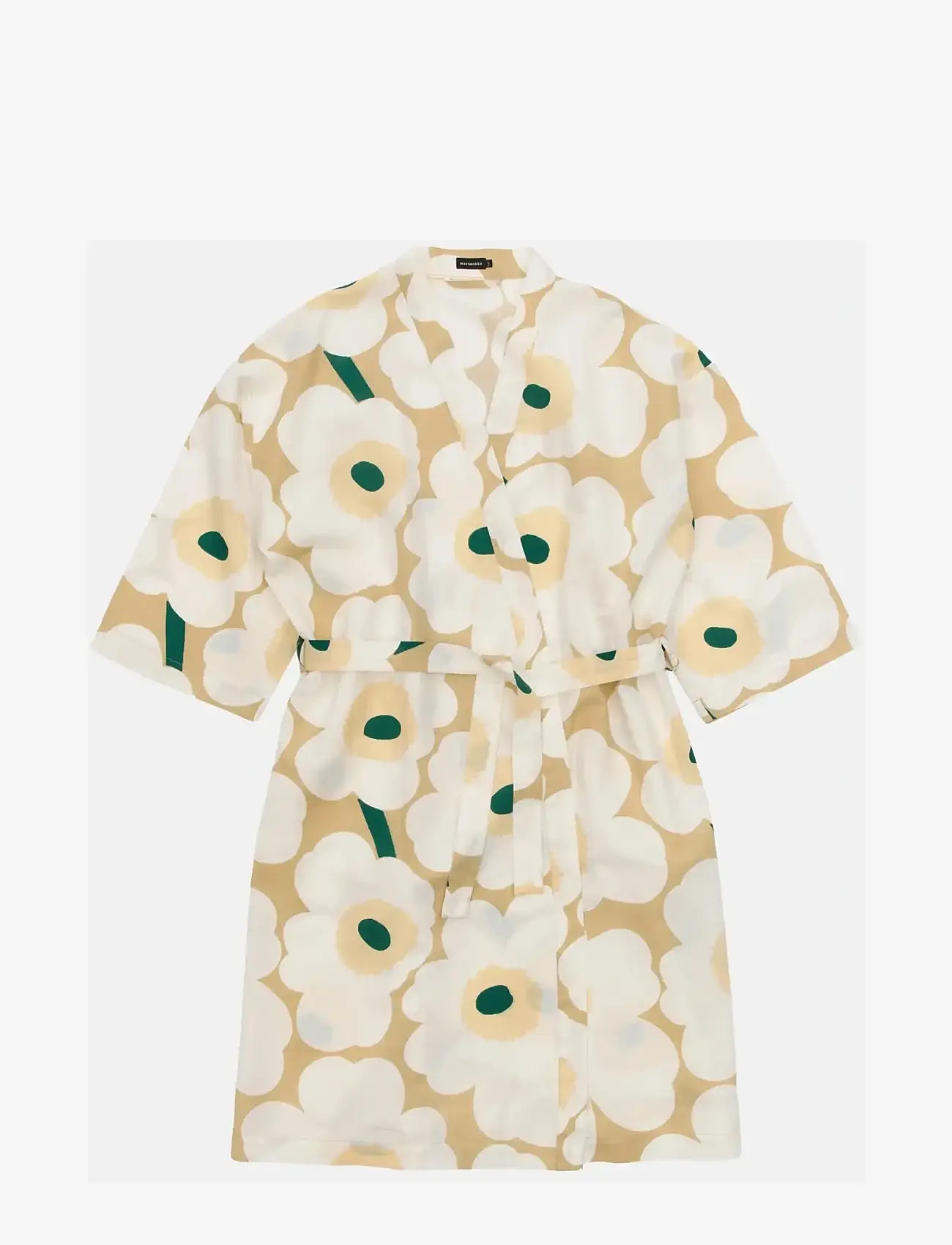Marimekko Home - UNIKKO HOME ROBE - alltags-style - sand, off white, hay, emerald - 0