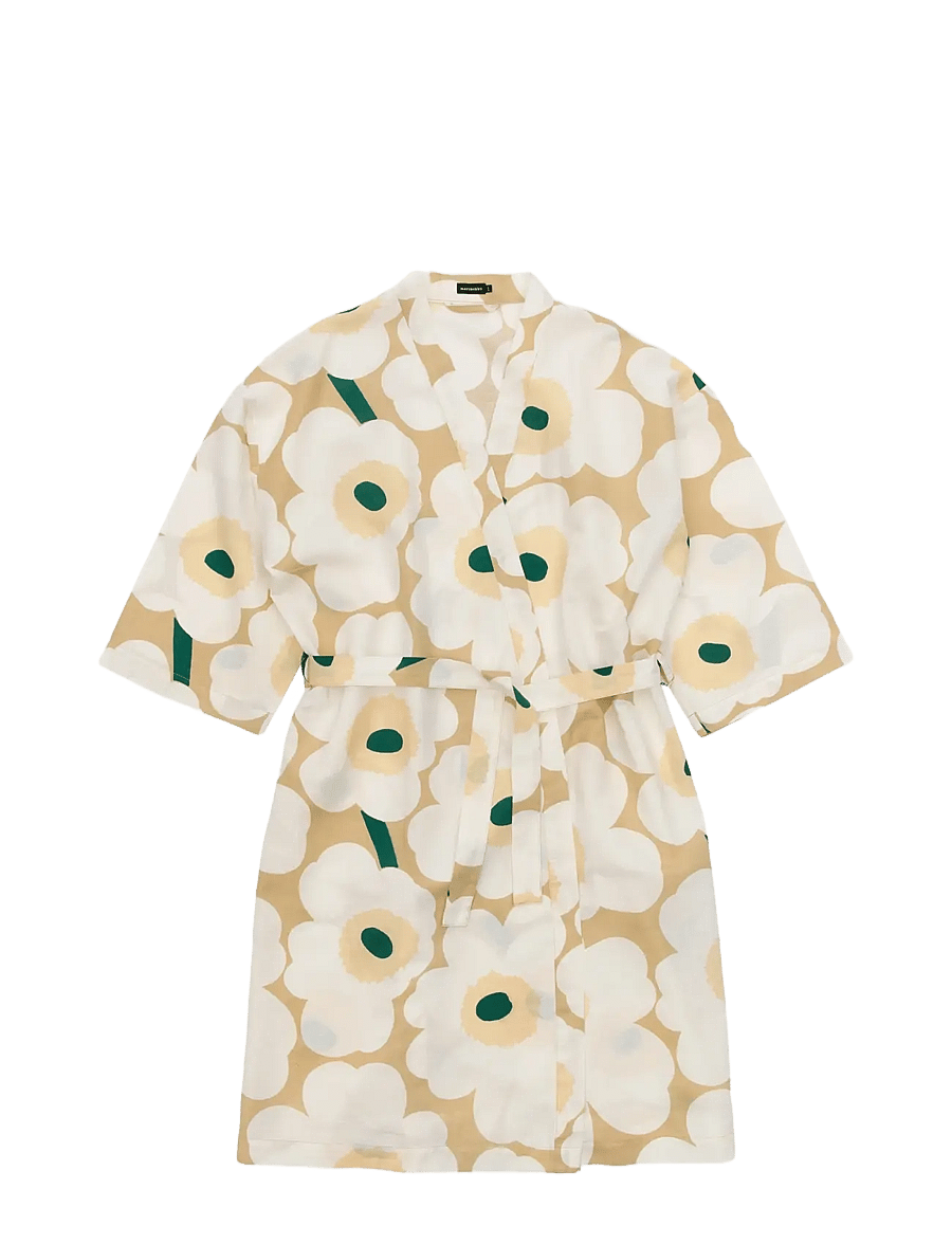 Marimekko Home - UNIKKO HOME ROBE - badezimmertextilien - sand, off white, hay, emerald - 0
