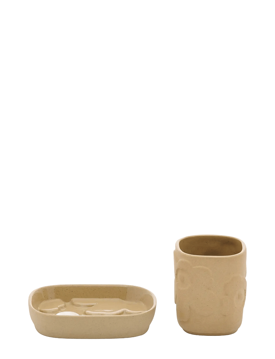 Marimekko Home - UNIKKO BATHROOM SET - hambaharjahoidjad - sandstone - 0