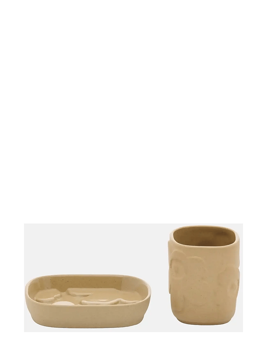 Marimekko Home - UNIKKO BATHROOM SET - zahnbürstenhalter - sandstone - 0