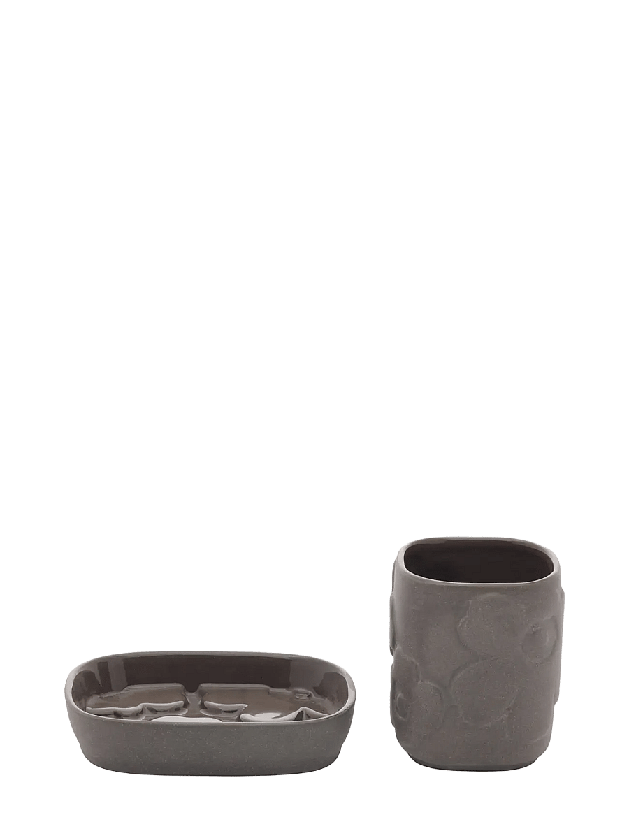 Marimekko Home - UNIKKO BATHROOM SET - hambaharjahoidjad - volcanic rock - 0