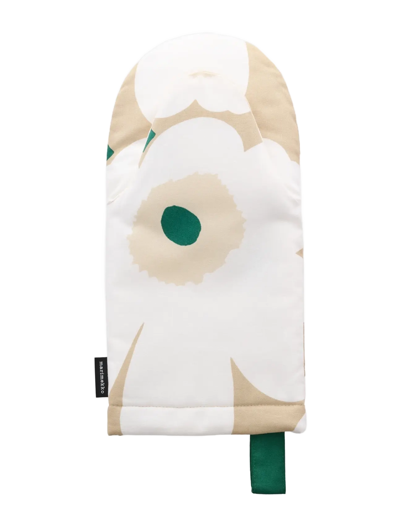 Marimekko Home Pieni Unikko Oven Mitten, 15X 31.5 cm, Kitchen Textiles, Beige - Mitts & Gloves, Homeware