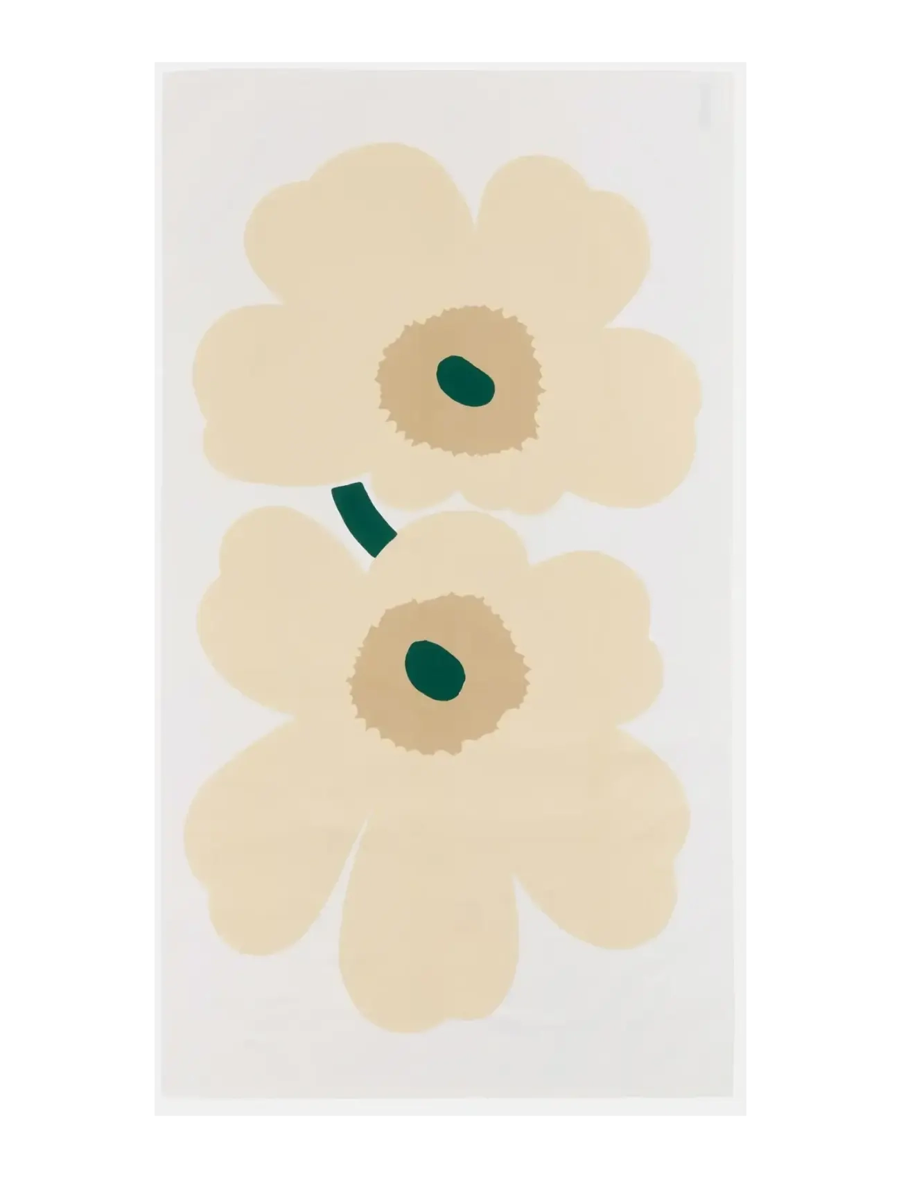 Marimekko Home Ann.unikko Tablecloth 135X250, 135X 250 cm, Kitchen Textiles, Beige - Tablecloths & Table Runners, Homeware
