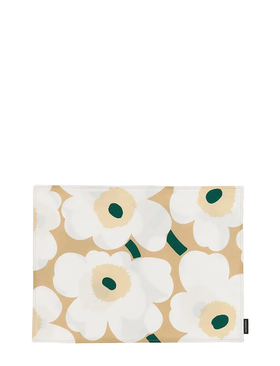 Marimekko Home - P.UNIKKO ACRYL F.PLACEMAT - platzdeckchen - sand, white, hay, emerald - 0