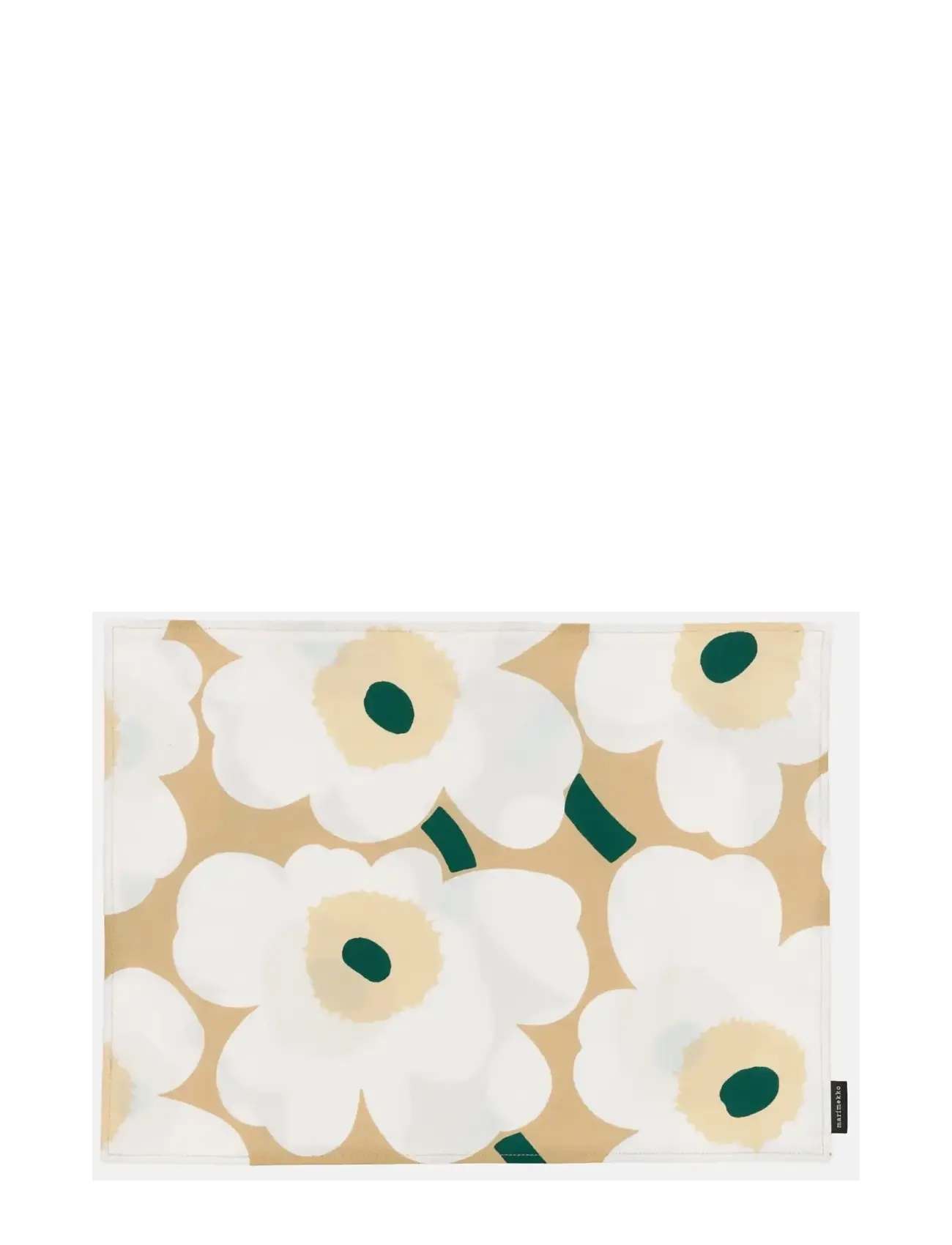 Marimekko Home P.UNIKKO ACRYL F.PLACEMAT - Textilien - SAND, WHITE, HAY, EMERALD / beige
