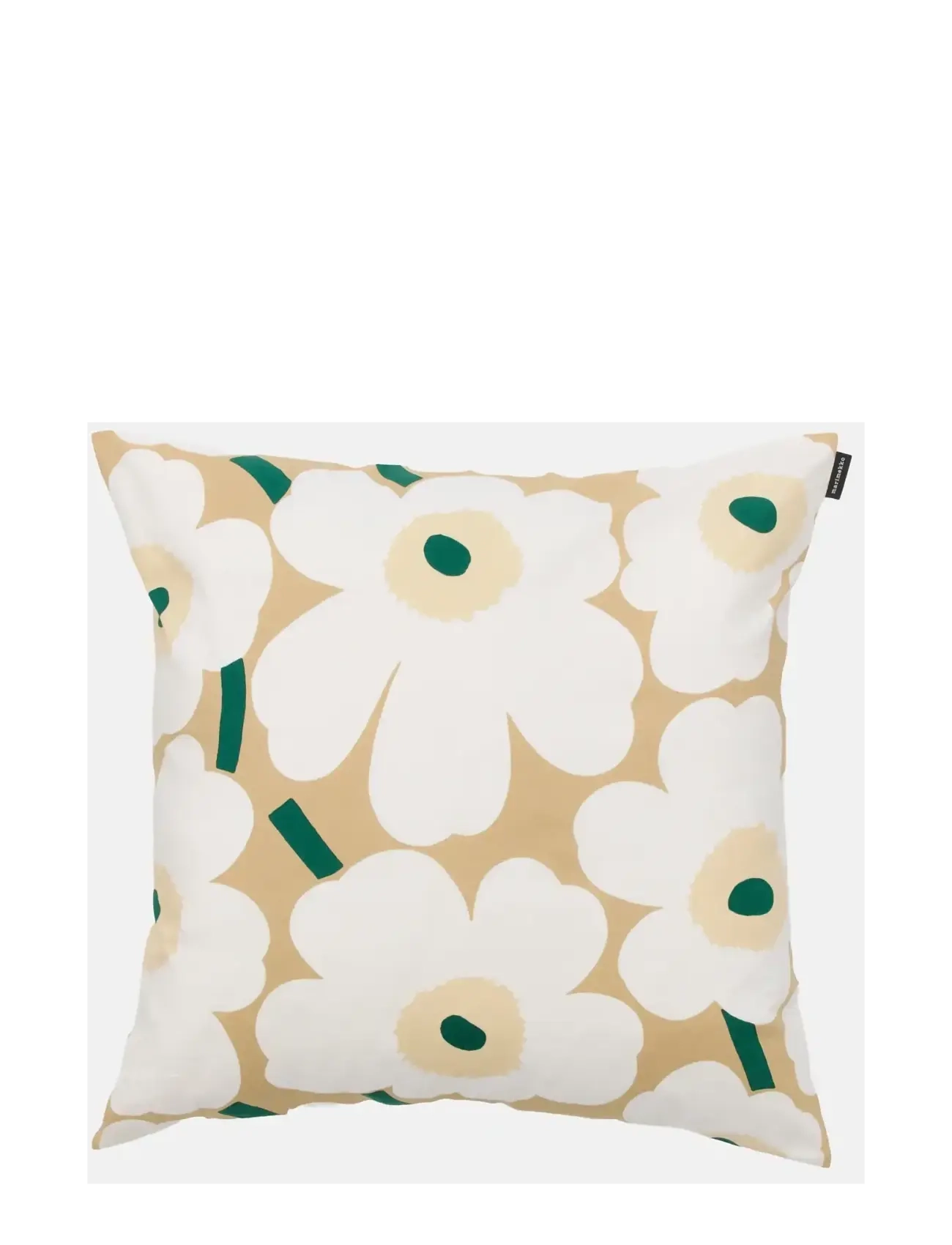 Marimekko Home PIENI UNIKKO C. COVER 50X50 - Marimekko Home - SAND, WHITE, HAY, EMERALD / cream