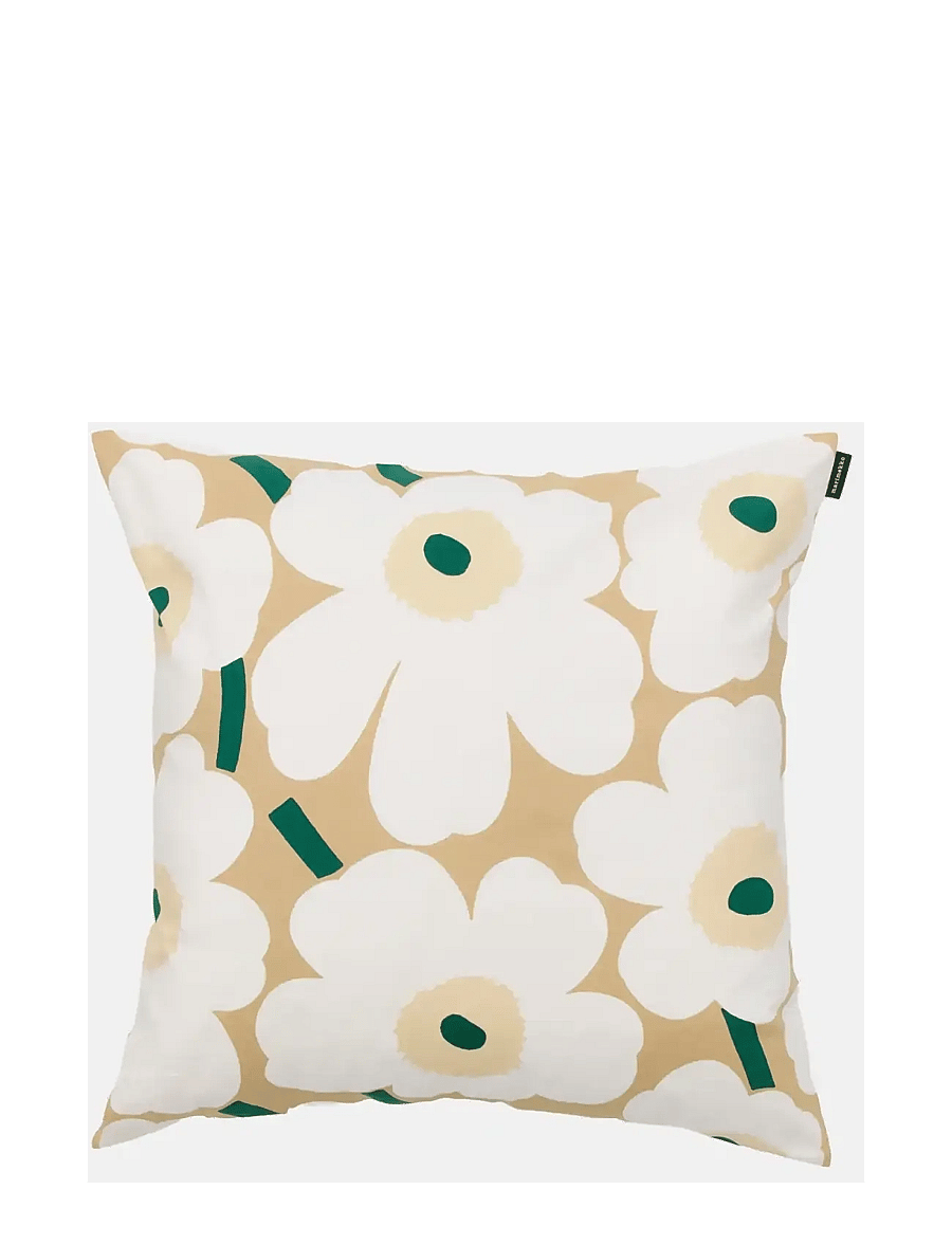 Marimekko Home - PIENI UNIKKO C. COVER 50X50 - padjakatted - sand, white, hay, emerald - 0