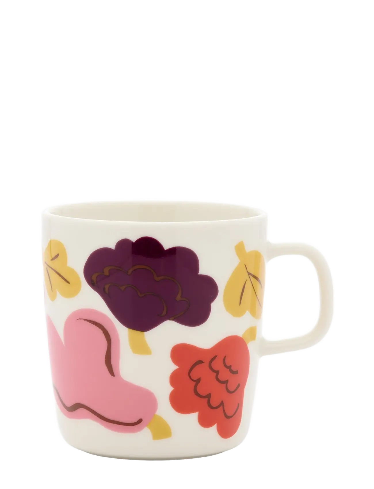 Marimekko Home KUKASTA KUKKAAN MUG 4DL - Vis alt - WHITE, PINK, TERRAC., PLUM / white