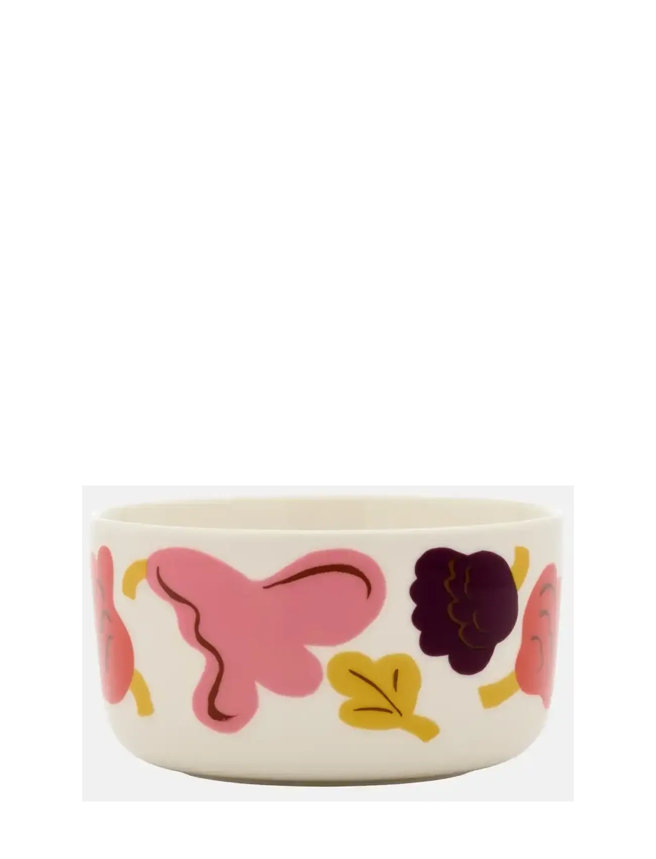 Marimekko Home KUKASTA KUKKAAN BOWL 5DL - Vis alt - WHITE, PINK, TERRAC., PLUM / white
