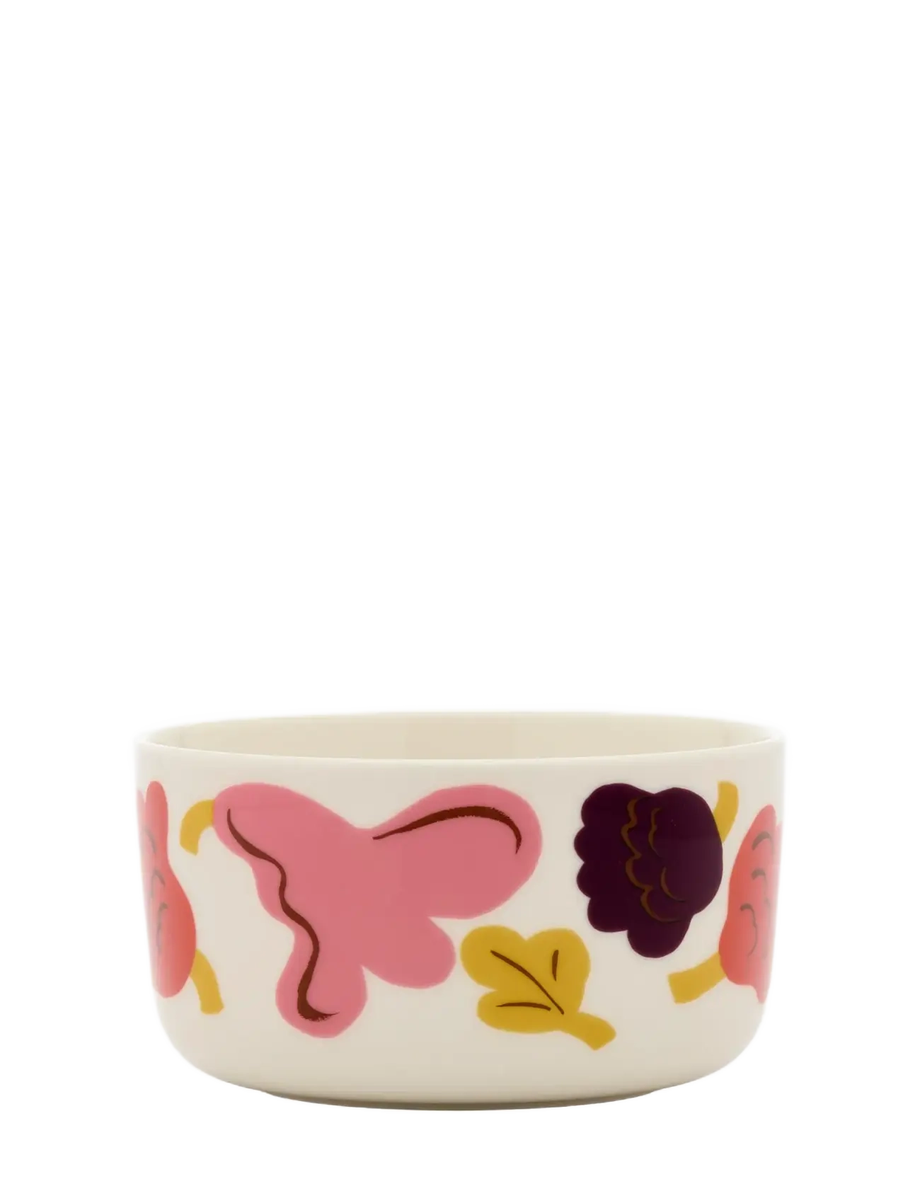 Marimekko Home KUKASTA KUKKAAN BOWL 5DL - Visa allt - WHITE, PINK, TERRAC., PLUM / white
