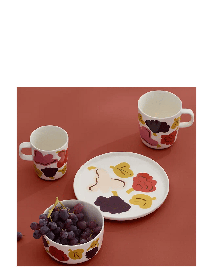 Marimekko Home - KUKASTA KUKKAAN BOWL 5DL - obstschalen - white, pink, terrac., plum - 1