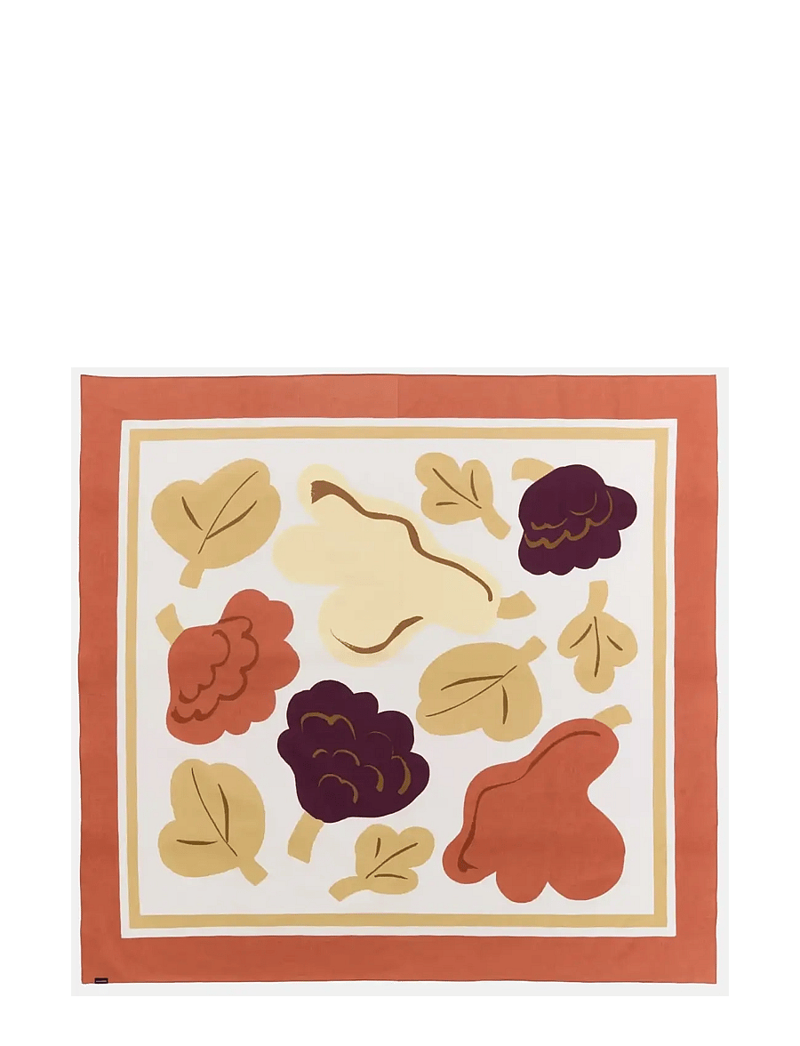 Marimekko Home - KUKASTA KUKKAAN TAB.CL.140X140 - tischdecken & tischläufer - white, terrac., ochre, plum - 0