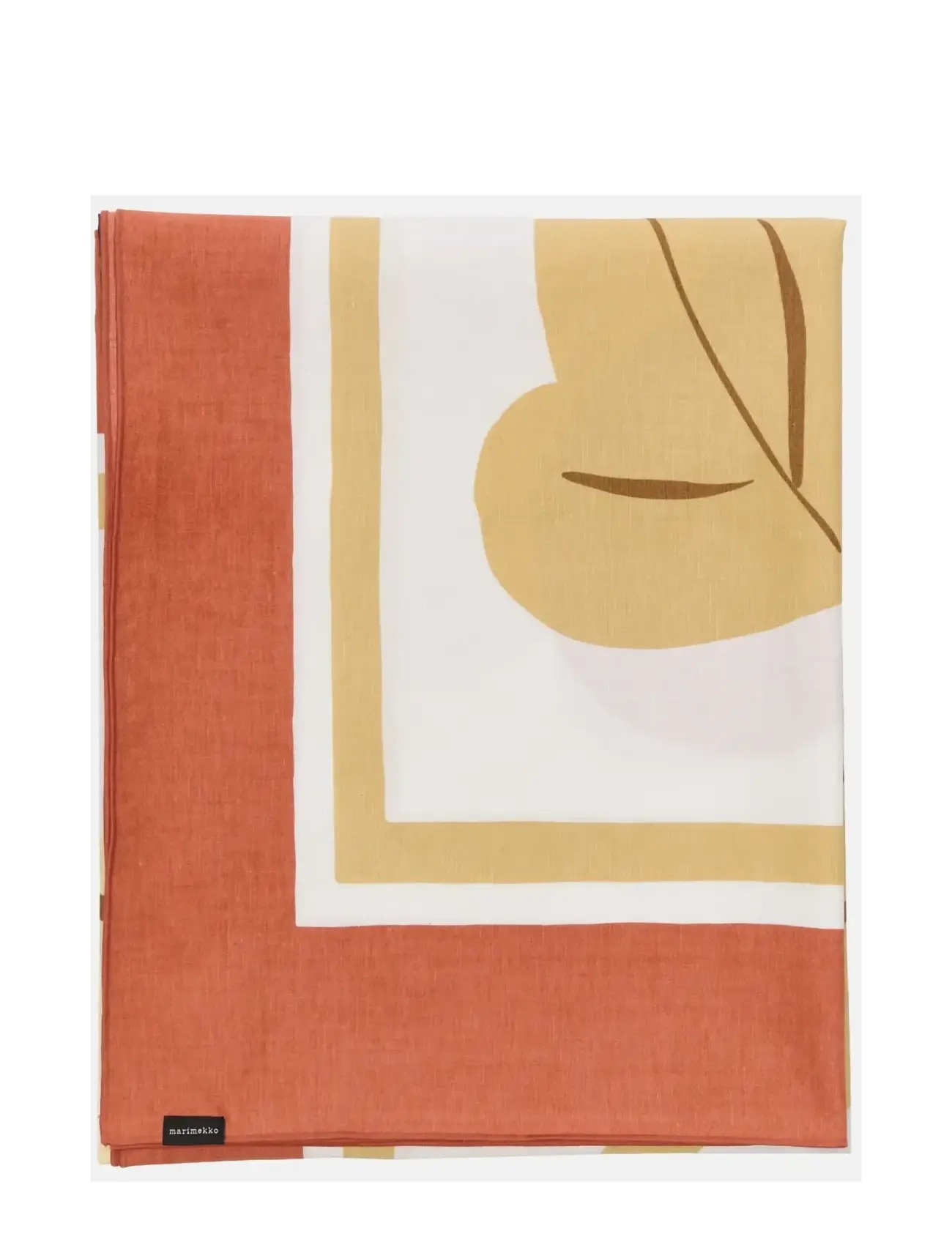Marimekko Home - KUKASTA KUKKAAN TAB.CL.140X140 - duge & bordløbere - white, terrac., ochre, plum - 1