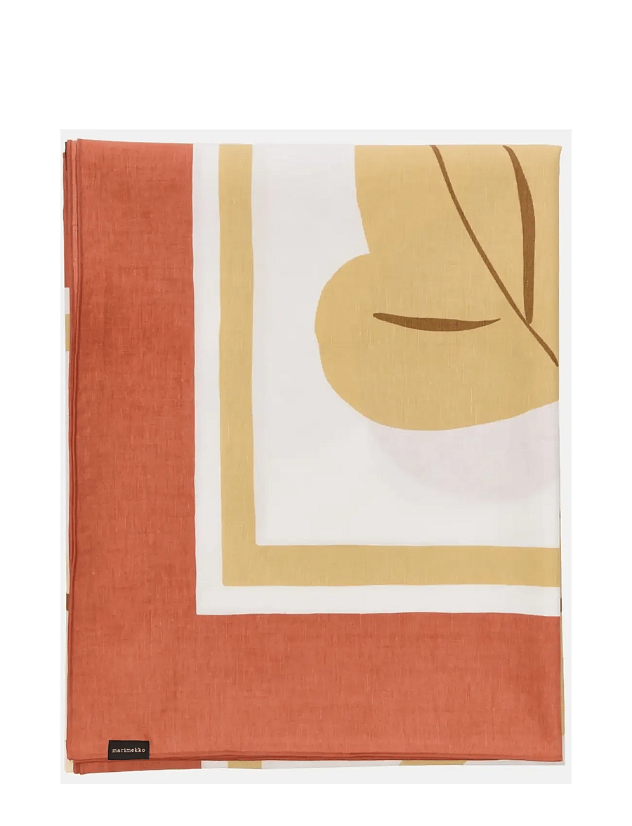 Marimekko Home - KUKASTA KUKKAAN TAB.CL.140X140 - tischdecken & tischläufer - white, terrac., ochre, plum - 1