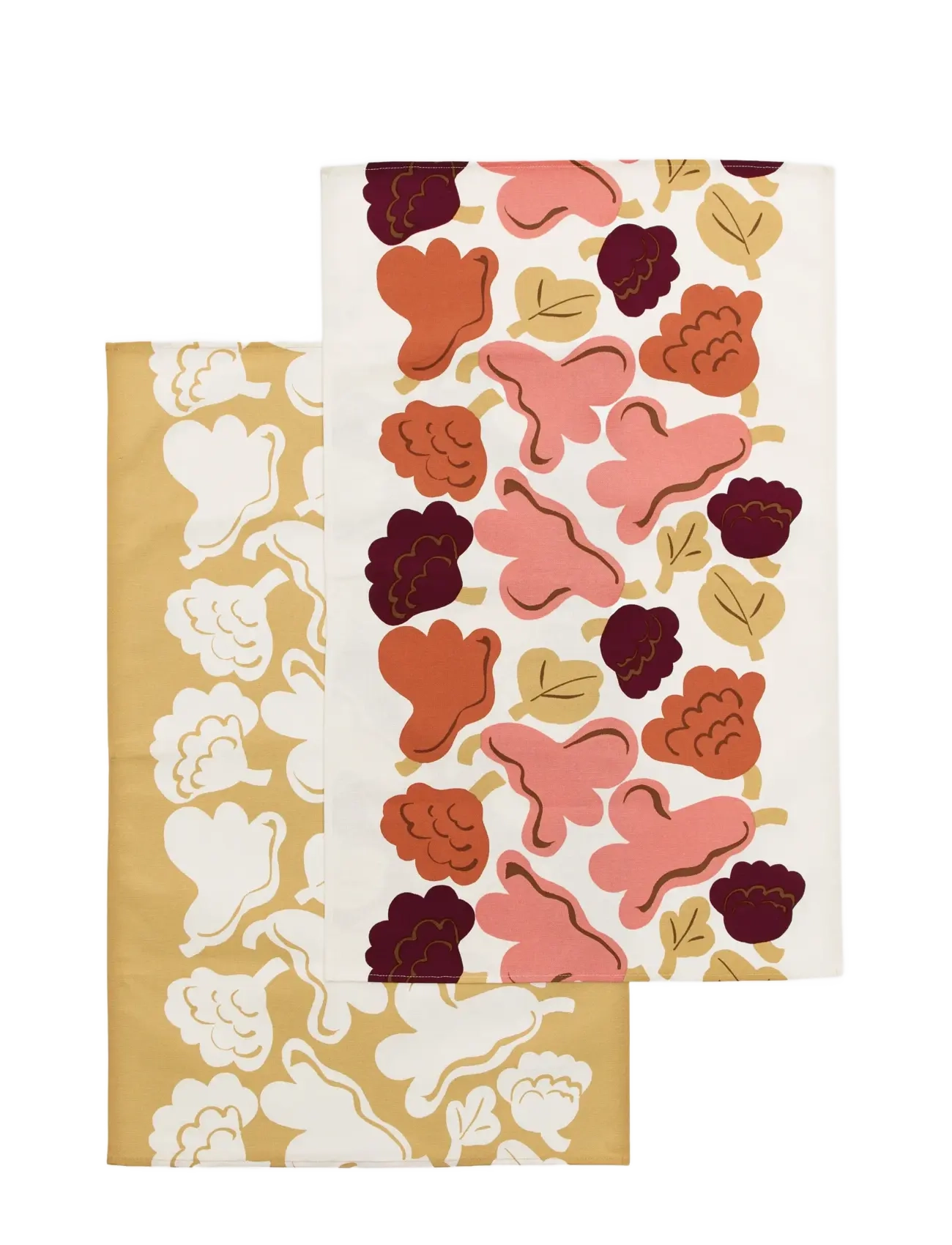 Marimekko Home KUKASTA KUKKAAN T.TOWEL 2PCS - Visa allt - OFF WHITE,PINK,TERRAC.,OCHRE / multi